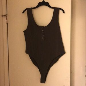 Fashion Nova- Made For Now Bodysuit in Olive 3XL